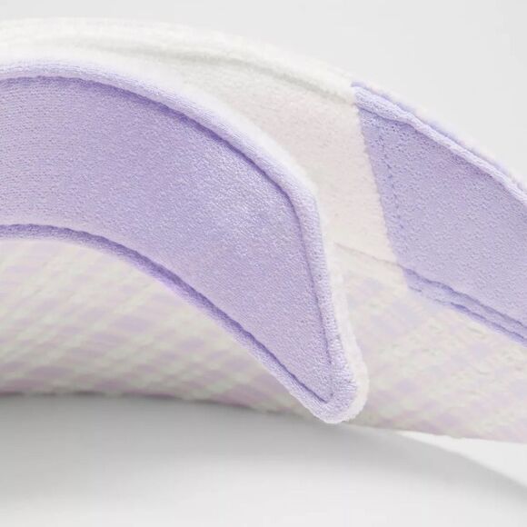 NWT Lululemon Seersucker Check Removable Sweatband Visor S/M Lavender Frost main image 5